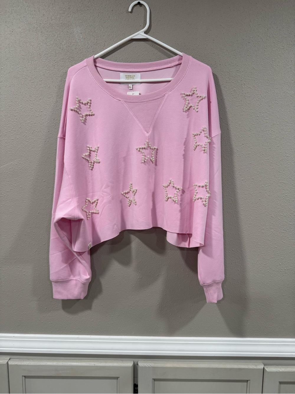 NWT Simply Southern Long Sleeve Top With Bezzaled Stars